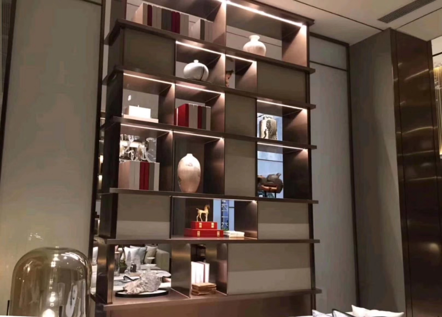 不锈钢玻璃屏风