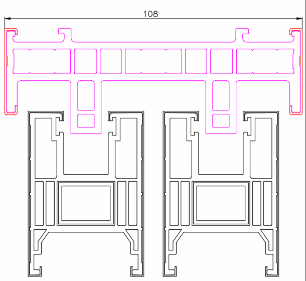 108系列多腔隔热金属系统门窗