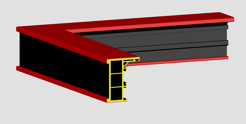 节能彩钢复合门窗型材